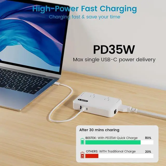 Alt view image 3 of 7 - 220v to 110v Converter with USB C 35w, 300W AC Peak Voltage Converter US to Europe, Universal Travel Adapter for Hair Straightener/Curling Iron with EU UK FR DE ES AU Travel Adapter