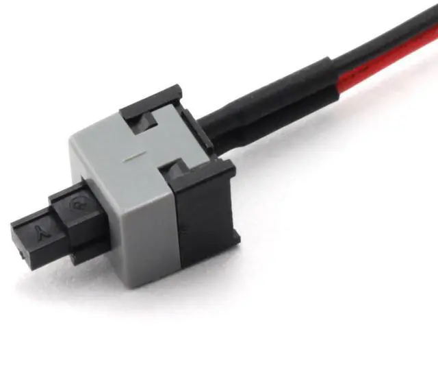 Alt view image 2 of 3 - 2pcs PC Power Button ATX Desktop Computer PC Case Motherboard On/Off/Reset Switch Power Cord Re-Starting Switch Cable Power SW Cable 2 Pin 50cm