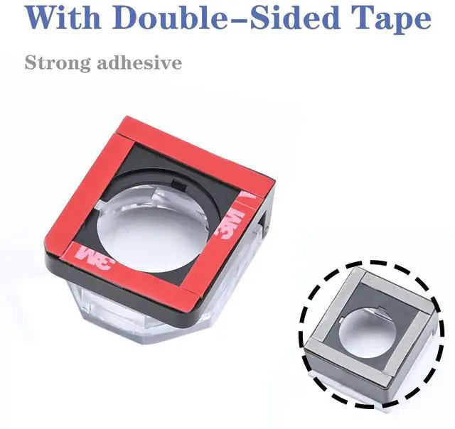 Alt view image 4 of 7 - Power Push Button Switch Cover, Dustproof Safety PC Power Button Cover 22mm