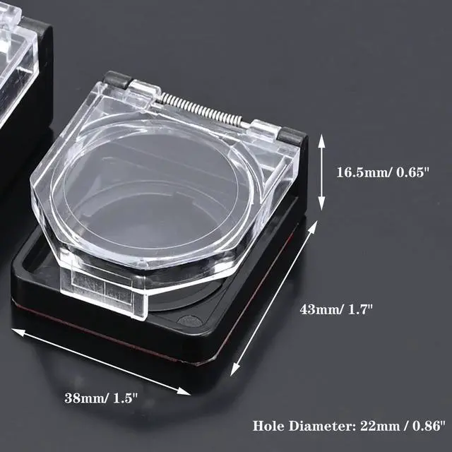 Alt view image 5 of 7 - Power Push Button Switch Cover, Dustproof Safety PC Power Button Cover 22mm