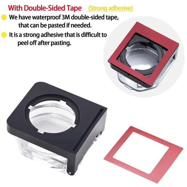 Alt view image 4 of 7 - 2Pcs Momentary Power Push Button Switch Cover, Waterproof and Collision Resistant Dustproof Safety Protector for 22mm 7/8" Mounting Hole Computer PC Desktop