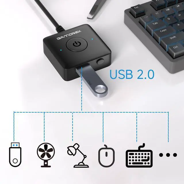 Alt view image 2 of 6 - PC Power Button, Computer PC Power Switch, External PC Power Button