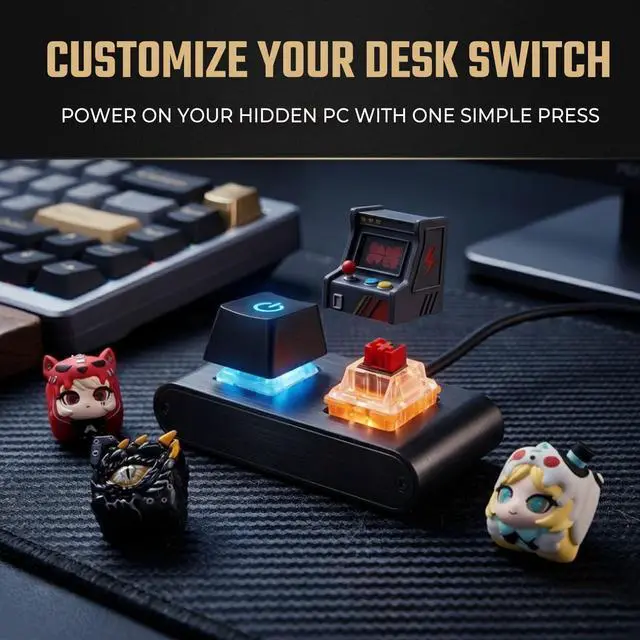 Alt view image 6 of 7 - Dual PC Power Button, External ATX Power and Reset Switch