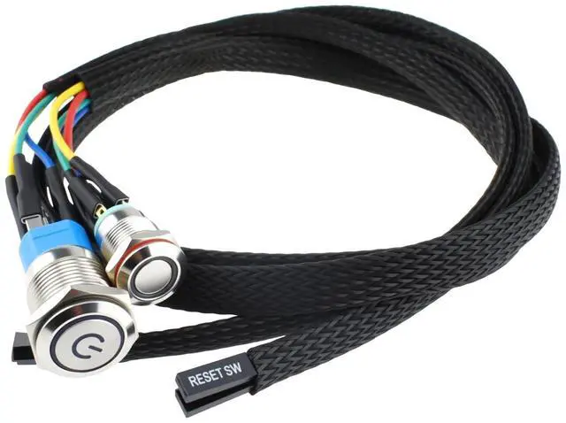 Main image of 2Pcs Chassis Switch, Metal Button