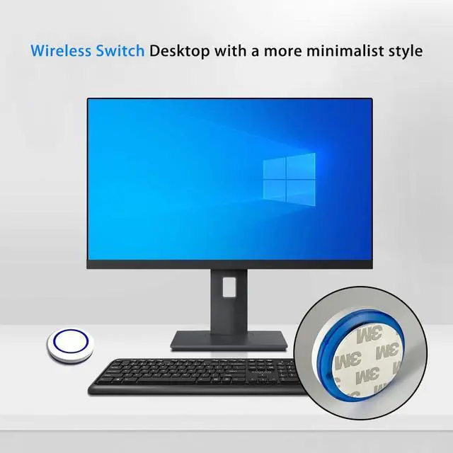 Alt view image 3 of 6 - Wireless Remote Computer Power Switch PC Power Button Desktop Computer Case Motherboard Switch On Off