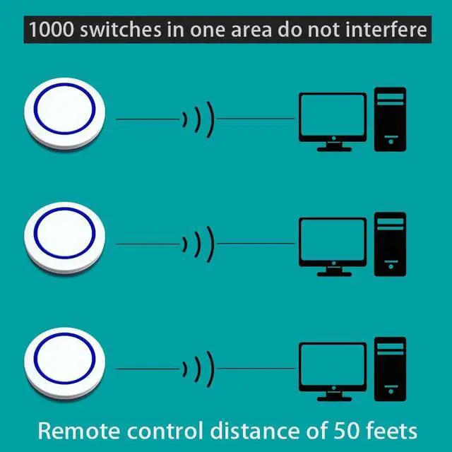 Alt view image 4 of 6 - Wireless Remote Computer Power Switch PC Power Button Desktop Computer Case Motherboard Switch On Off