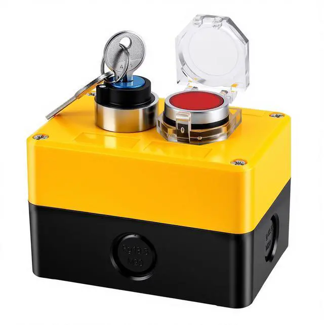 Main image of Wireless PC Power Button with Key Lock, Dual Control PC Start Button