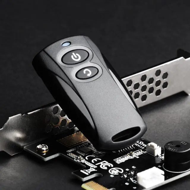 Alt view image 3 of 7 - Tek 2.4G Wireless Power Remote with Power/Reset Function and Audio Feedback ES02-PCIE
