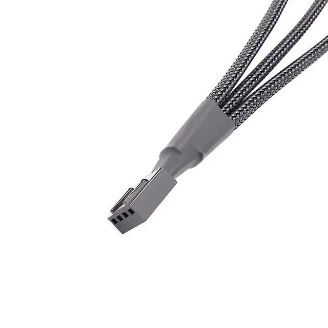 Alt view image 3 of 7 - 2 Pack 3 Way 4 Pin PWM Fan Splitter Cable, PC Extension Cable Converter for Computer ATX Case 4-Pin/3-Pin Cooling, 10.6" 1 to 3