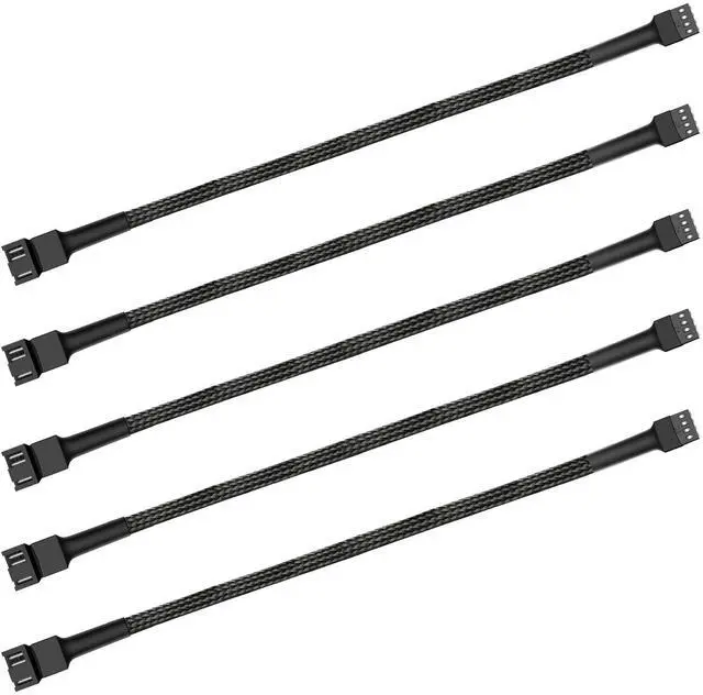 Main image of 12" pwm Fan Extension Cable4 pin Fan Extension CableCable Extension pcPC Fan Extension Cable, PWM Fan Extension Cable, PWM Extension Cable (12"30cm 5pcs)