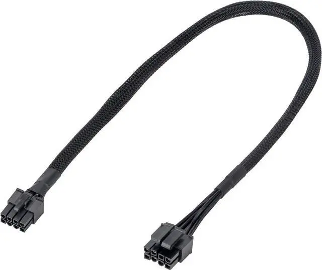 Main image of CPU 8 pin Male to CPU 8 pin (4+4 Detachable) Male EPS-12V Motherboard Power Adapter Sheathed Cable for Corsair Modular Power Supply