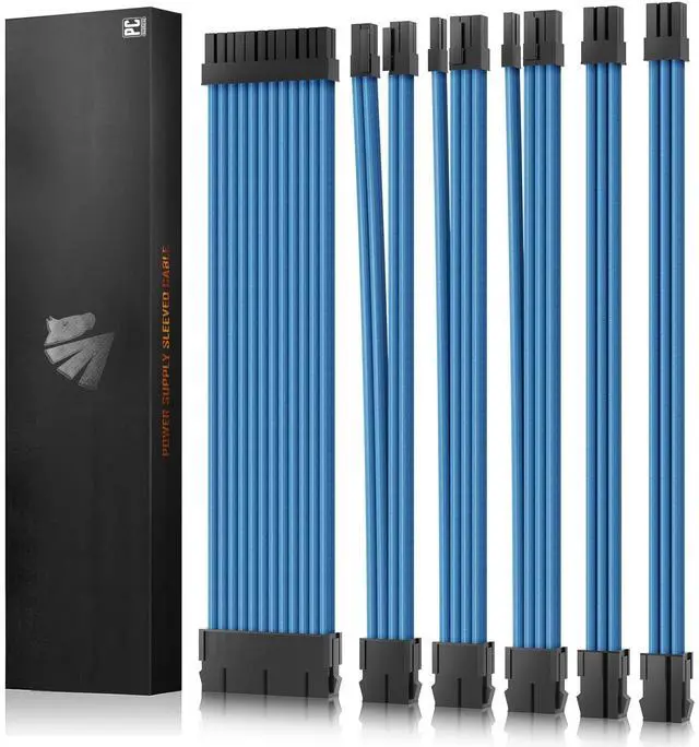 Main image of 16AWG PSU Cable Extension Power Cords, Customized Power Supply Mod Sleeve Extension Cable, ATX/EPS/8-pin PCI-E/6-pin PCI-E for PSU Cable