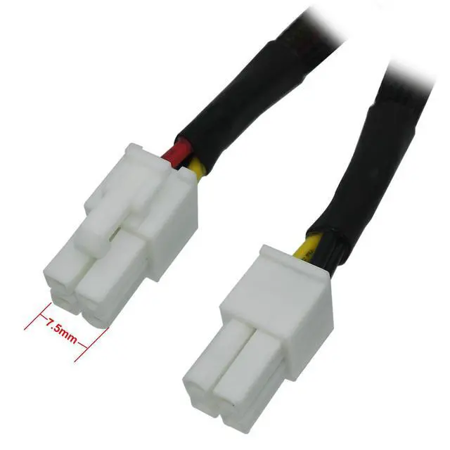 Alt view image 3 of 6 - (3-Pack SATA Power Cable for Lenovo Motherboard, ATX 4 Pin to SATA Hard Drive HDD Power Adapter Extension 12-inch(30cm)