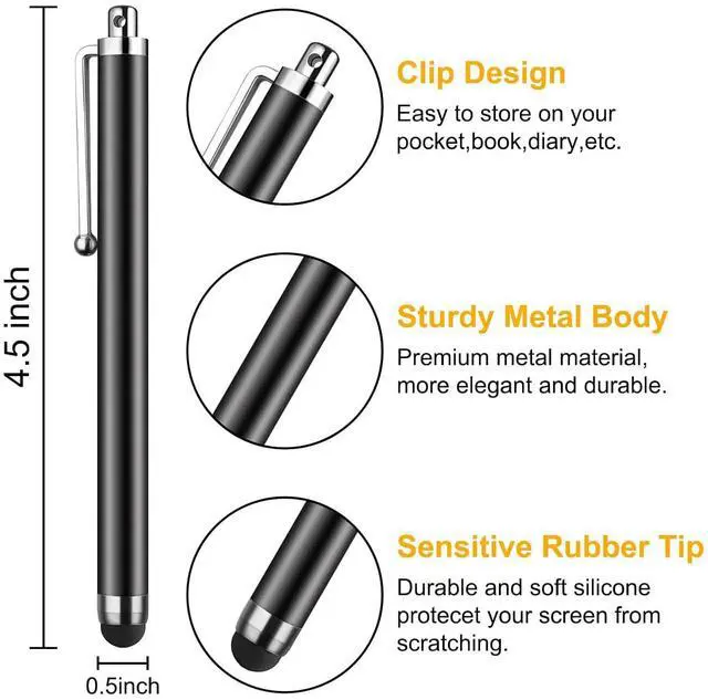 Alt view image 2 of 7 - Stylus Pen for Touch Screen with Pen Holder, Bike Motorcycle Stylus Pen with Anti-Drop Spring Strap, High Precision and Sensitivity, Glove-Friendly for iPad iPhone Android Tablets Smartphone (1PCS-1)