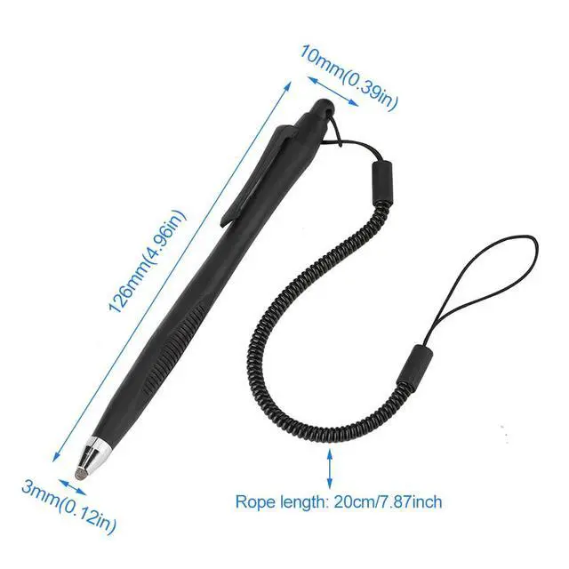 Alt view image 5 of 7 - 2 Pcs Portable Spring Rope Stylus Pen, Scratch Proof with Stylus Tip Touch Pen for Touchscreen, Screens Touch Pen for Drawing, Sketching and Note-Taking(3mm)
