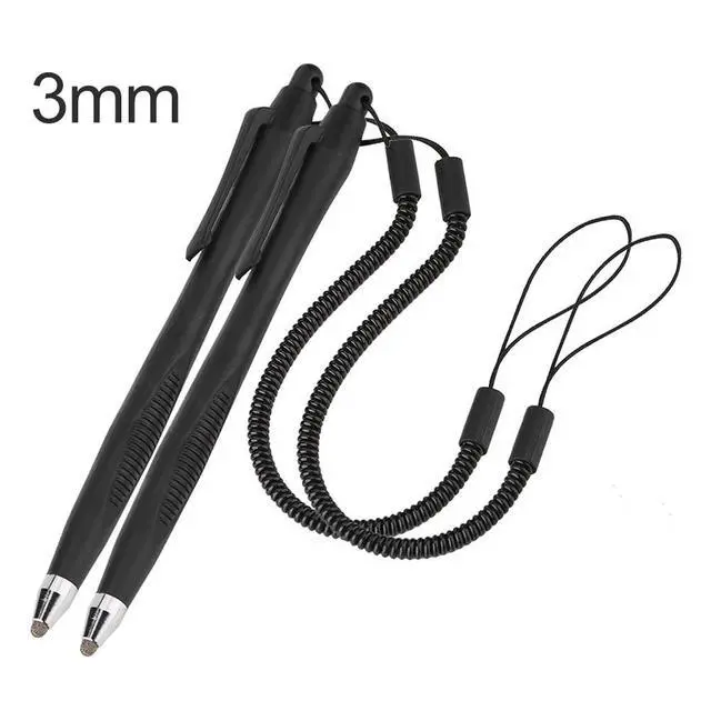 Alt view image 7 of 7 - 2 Pcs Portable Spring Rope Stylus Pen, Scratch Proof with Stylus Tip Touch Pen for Touchscreen, Screens Touch Pen for Drawing, Sketching and Note-Taking(3mm)