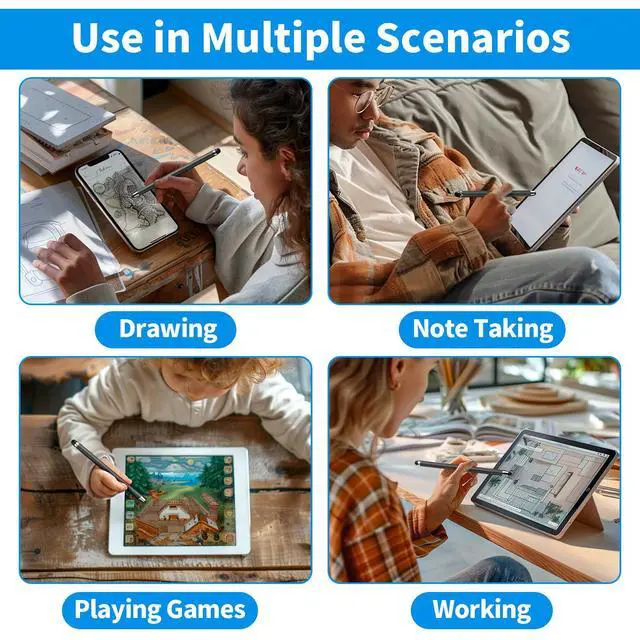 Alt view image 7 of 7 - Stylus Pen for Touchscreen(5 pcs),2-in-1 Stylus