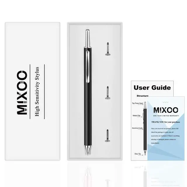 Alt view image 7 of 7 - Retractable Stylus Pen for Touchscreen Switch 2, High Sensitivity Universal Stylus Pen for iPad iPhone Android Tablet Apple Kindle Chromebook Galaxy All Touch Screens (Black)