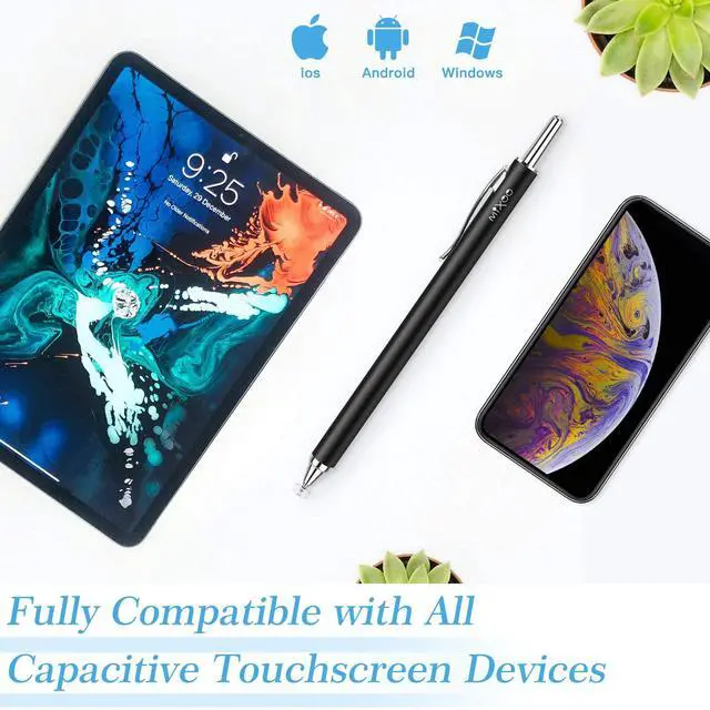 Alt view image 4 of 7 - Retractable Stylus Pen for Touchscreen Switch 2, High Sensitivity Universal Stylus Pen for iPad iPhone Android Tablet Apple Kindle Chromebook Galaxy All Touch Screens (Black)