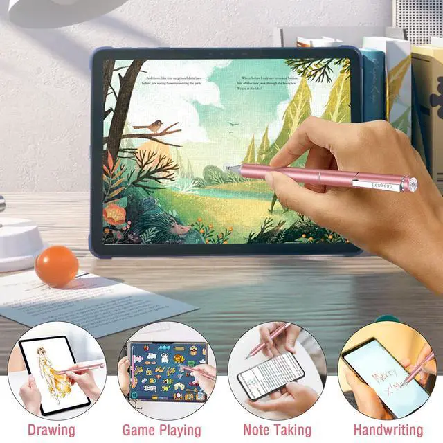 Alt view image 2 of 6 - Stylus Pen for Switch 2 DS lite, Multi-Tips Capacitive Stylus Pen for Touchscreen iPhone Android Phones Tablets Chromebook and All, Unique Gifts for Women Mom Daughter Friends - Rose Gold