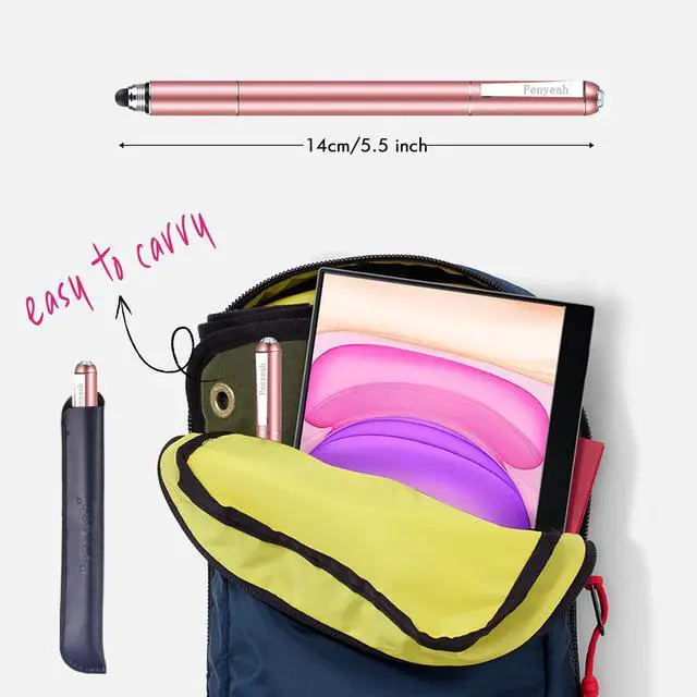 Alt view image 5 of 6 - Stylus Pen for Switch 2 DS lite, Multi-Tips Capacitive Stylus Pen for Touchscreen iPhone Android Phones Tablets Chromebook and All, Unique Gifts for Women Mom Daughter Friends - Rose Gold