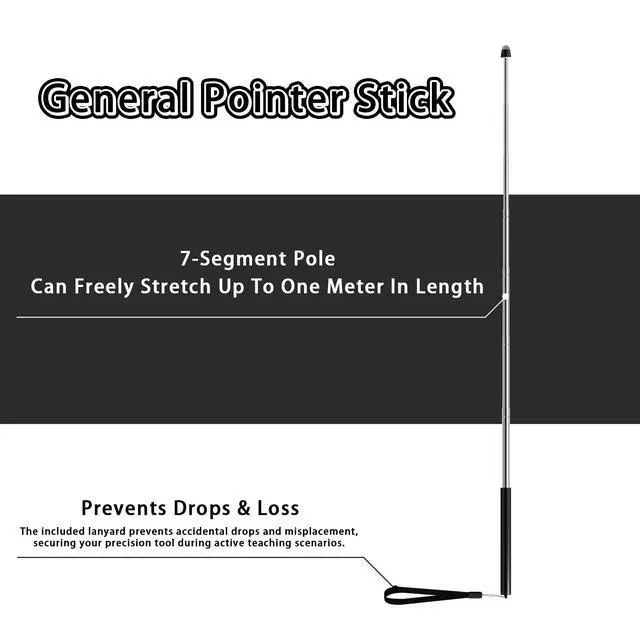 Alt view image 2 of 6 - Universal Telescopic Stylus Pen for Touch Screens,Retractable PointerStick