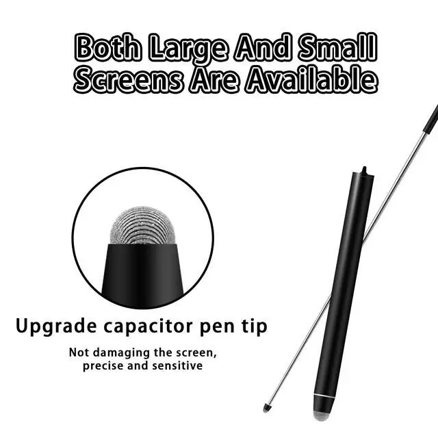 Alt view image 3 of 6 - Universal Telescopic Stylus Pen for Touch Screens,Retractable PointerStick