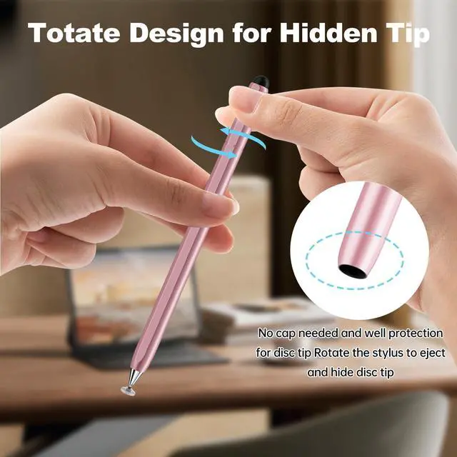 Alt view image 2 of 6 - Stylus Pen for Touchscreen, 2-in-1 Magnetic Body & Rotate Stylists Pens