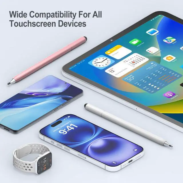 Alt view image 5 of 6 - Stylus Pen for Touchscreen, 2-in-1 Magnetic Body & Rotate Stylists Pens