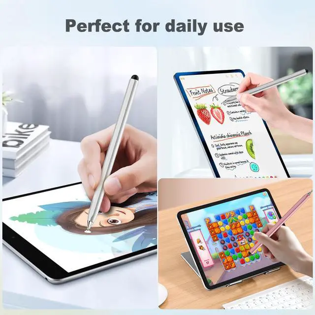 Alt view image 3 of 6 - Stylus Pen for Touchscreen, 2-in-1 Magnetic Body & Rotate Stylists Pens