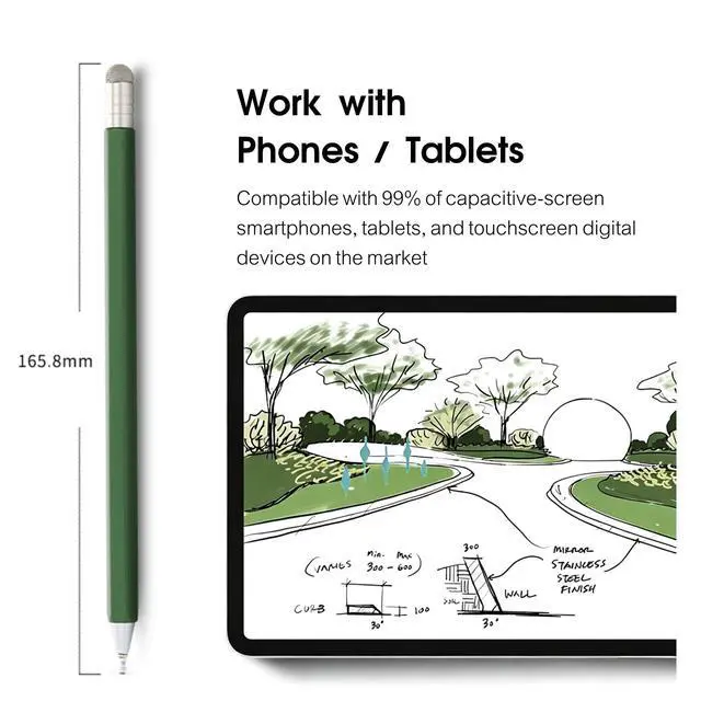 Alt view image 4 of 7 - 2-in-1 Rotatable Stylus Pen for Samsung Galaxy Z Fold 8/Z Fold8 Ultra Pen