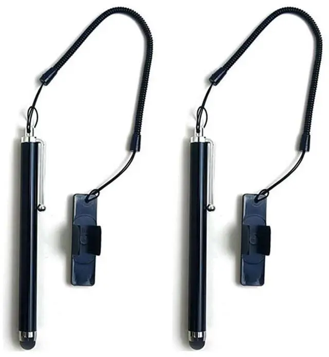 Main image of Stylus Pen for Touch Screen with Pen Holder, Bike Motorcycle Stylus Pen with Anti-Drop Spring Strap, High Precision and Sensitivity, Glove-Friendly for iPad iPhone Android Tablets Smartphone (2PCS)