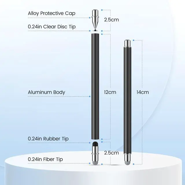 Alt view image 3 of 7 - Stylus Pen for Touchscreen, 3 in 1 Universal Stylists Pen