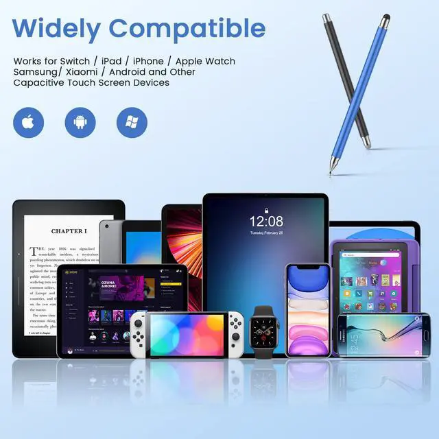 Alt view image 6 of 7 - Stylus Pen for Touchscreen, 3 in 1 Universal Stylists Pen