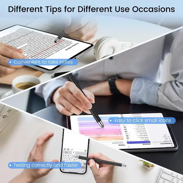 Alt view image 7 of 7 - Stylus Pen for Touchscreen, 3 in 1 Universal Stylists Pen