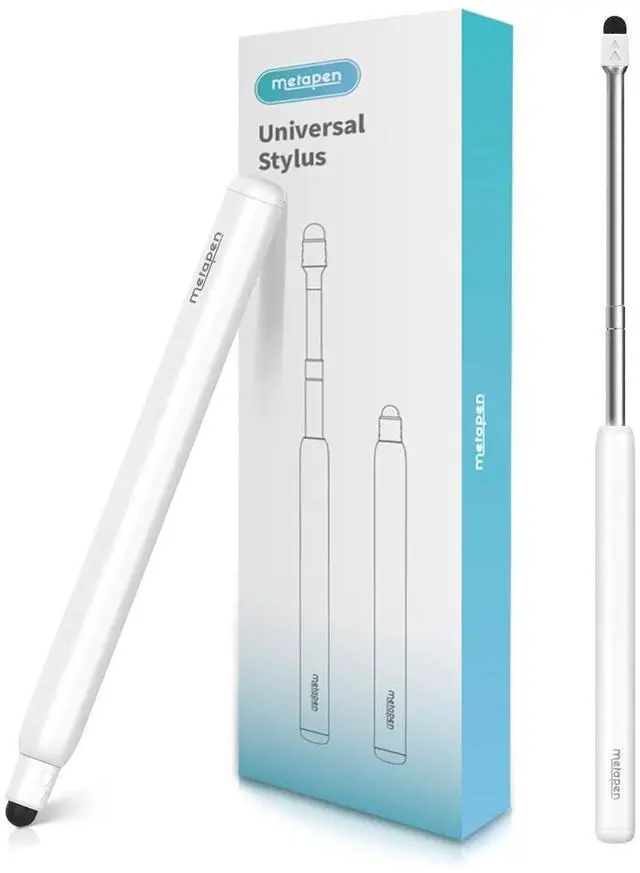 Main image of X1 Universal Stylus Pen for Touch Screens, 2-1 Retractable Pointer & Stylus with Special Flocking Tip, High Precision & Soft, Stylus Pen for iPad/iPhone/Android/Tablets/Samsung/HP/Kindle