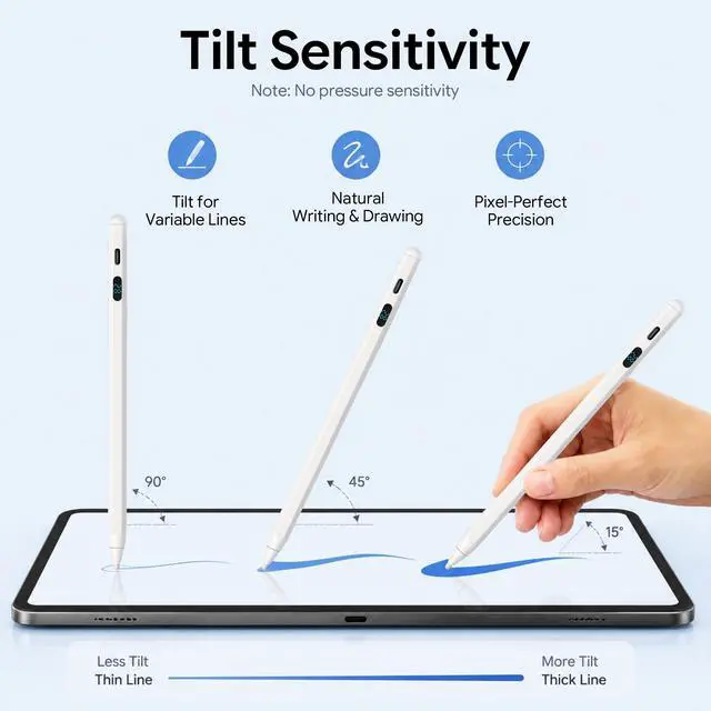 Alt view image 4 of 7 - Active Stylus Pen with LED Display