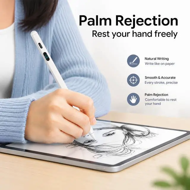 Alt view image 5 of 7 - Active Stylus Pen with LED Display
