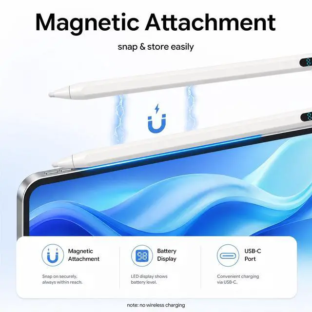 Alt view image 6 of 7 - Active Stylus Pen with LED Display