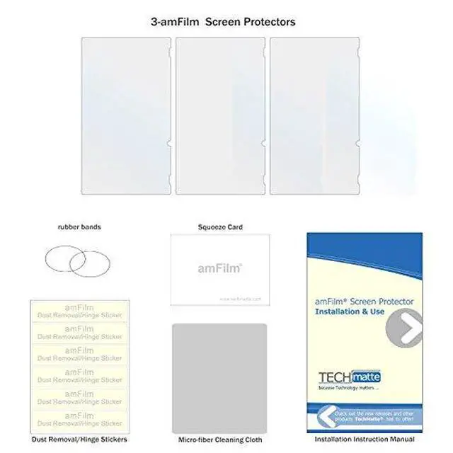 Alt view image 2 of 2 - 3 Pack Matte Screen Protector for Nintendo Switch 2017, Anti-Glare