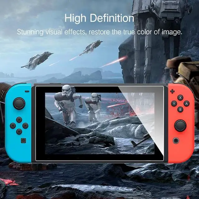 Alt view image 3 of 6 - 3 Pack Tempered Glass Screen Protector Designed for Nintendo Switch 6.2 Inch, HD Case Friendly, 9H Hardness, Bubble Free, Easy Installation (Clear)