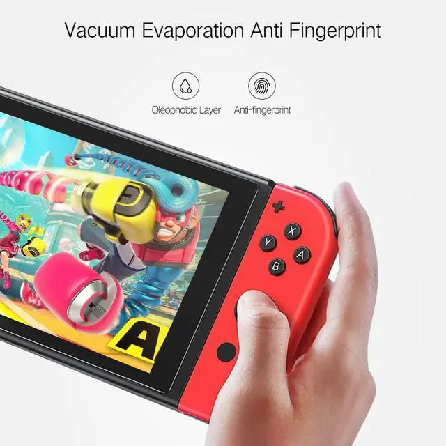 Alt view image 2 of 6 - 3 Pack Tempered Glass Screen Protector Designed for Nintendo Switch 6.2 Inch, HD Case Friendly, 9H Hardness, Bubble Free, Easy Installation (Clear)