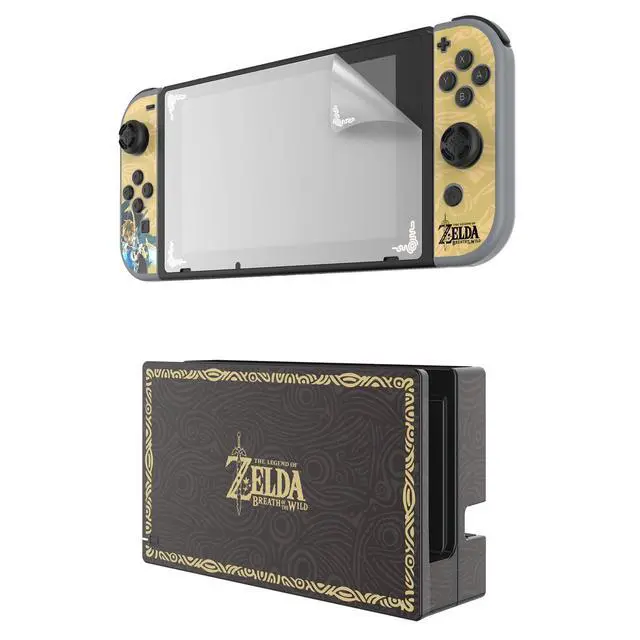 Alt view image 2 of 7 - Gaming Zelda Collector's Edition Play and Protect Screen Protection and Skins Screen Protector, Console Skin, 2 Joy Con Skins: Zelda - Nintendo Switch