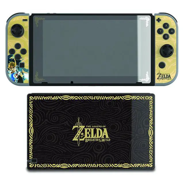 Alt view image 3 of 7 - Gaming Zelda Collector's Edition Play and Protect Screen Protection and Skins Screen Protector, Console Skin, 2 Joy Con Skins: Zelda - Nintendo Switch