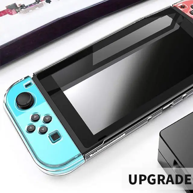 Alt view image 7 of 7 - Dockable Clear Case for Nintendo Switch, 3 in 1 Protective Case Cover for Nintendo Switch and JoyCon Controller with Clear Grip Cover Shock-Absorption(Crystal Clear,NOT for Switch OLED)