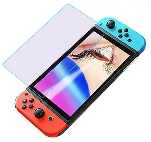 Main image of Anti Blue Light Anti Glare Matte Low Reflection Tempered Glass Screen Protector compatible with Nintendo Switch 6.2 inch, Eye Protection Relieve Eye Fatigue 1 Pack