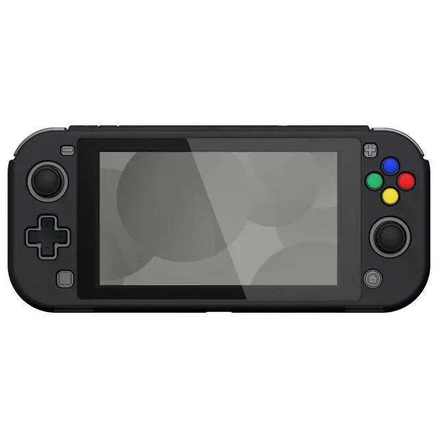 Alt view image 5 of 7 - PlayVital Black Protective Grip Case for Nintendo Switch Lite, Hard Cover Protector for Nintendo Switch Lite - Screen Protector & Thumb Grips & Buttons Caps Stickers Included