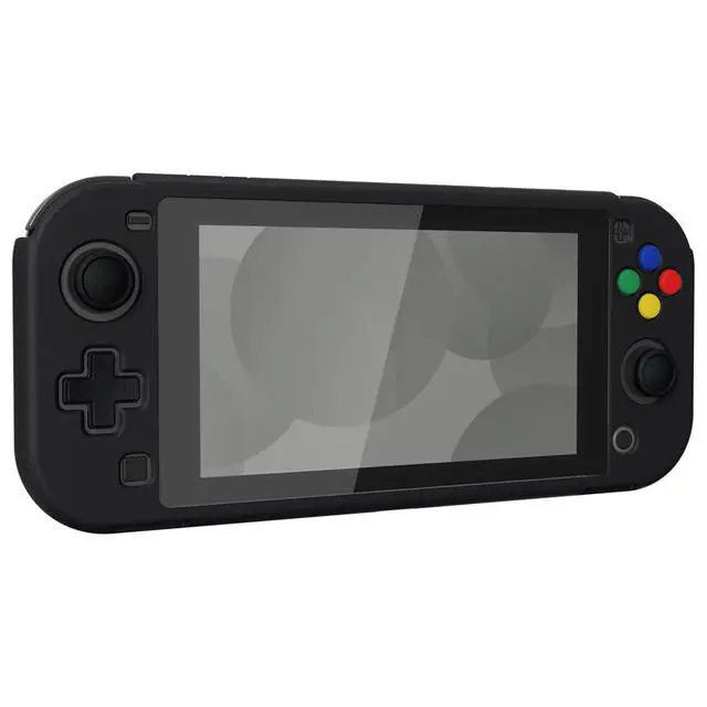 Alt view image 7 of 7 - PlayVital Black Protective Grip Case for Nintendo Switch Lite, Hard Cover Protector for Nintendo Switch Lite - Screen Protector & Thumb Grips & Buttons Caps Stickers Included