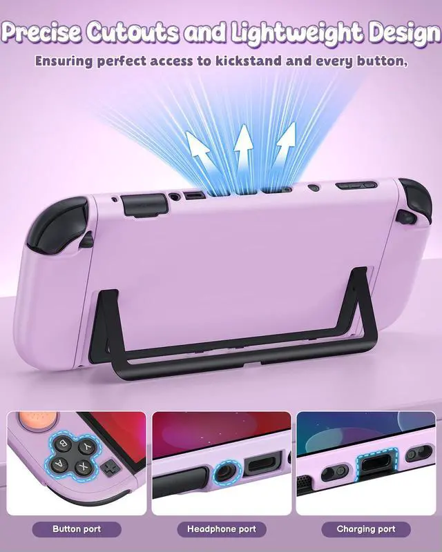 Alt view image 3 of 7 - Switch 2 Cover Case&Screen Protector, Dockable Shell for Nintendo 2