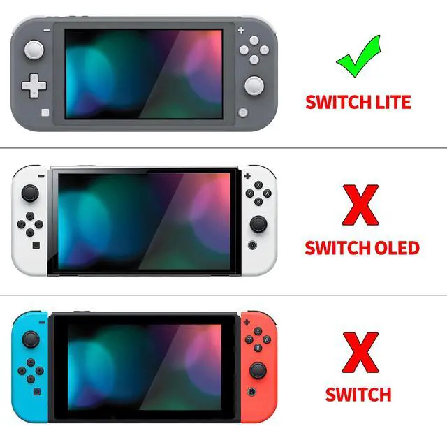 Alt view image 2 of 7 - ZealProtect Protective Case for Nintendo Switch Lite, Ergonomic Grip Hard Cover - Durable Shock-Absorbent Anti-Scratch with Screen Protector & Thumb Grip Button Caps, Hunter Green